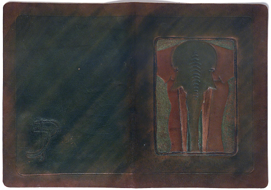 Paul JOUVE (1878-1973) - Portefeuille éléphant, vers 1903.